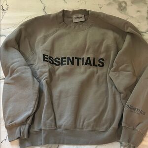 Essentials Men's Crewneck Sweater in Gray